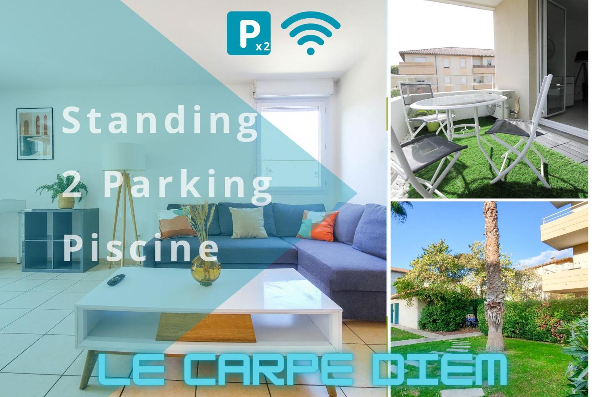 *Le Carpe Diem, Appartement 2 Chambres, Piscine, 2 Parking, Clim* Montpellier Esterno foto